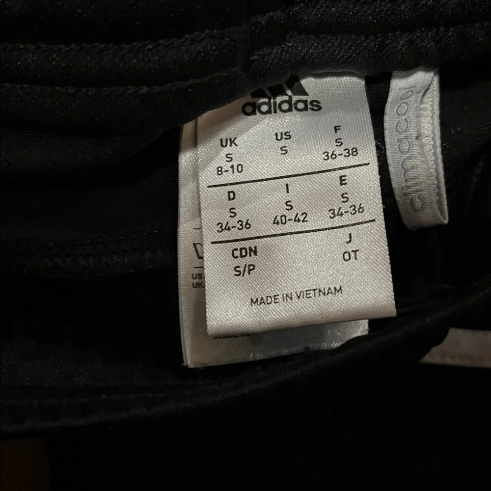 Adidas Black Joggers with White Stripes - Picture 6 of 6